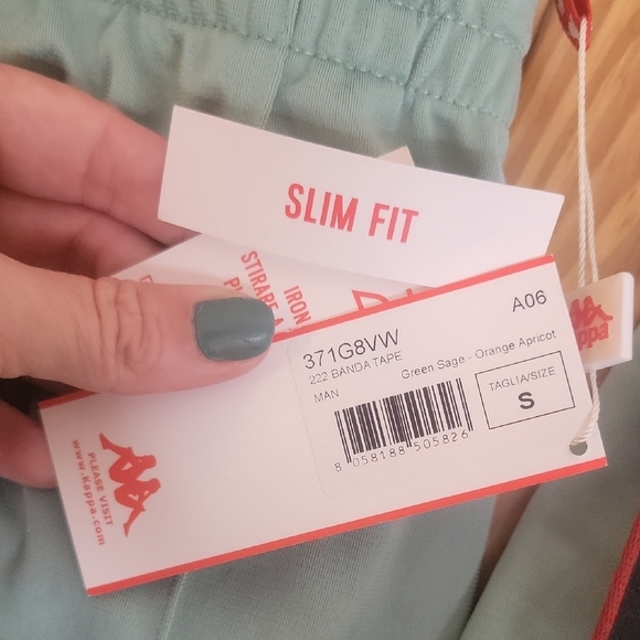 Kappa Sage Green Track Pants & Jacket Set UNISEX SIZE SMALL NEW WITH TAGS!! - Picture 2 of 10